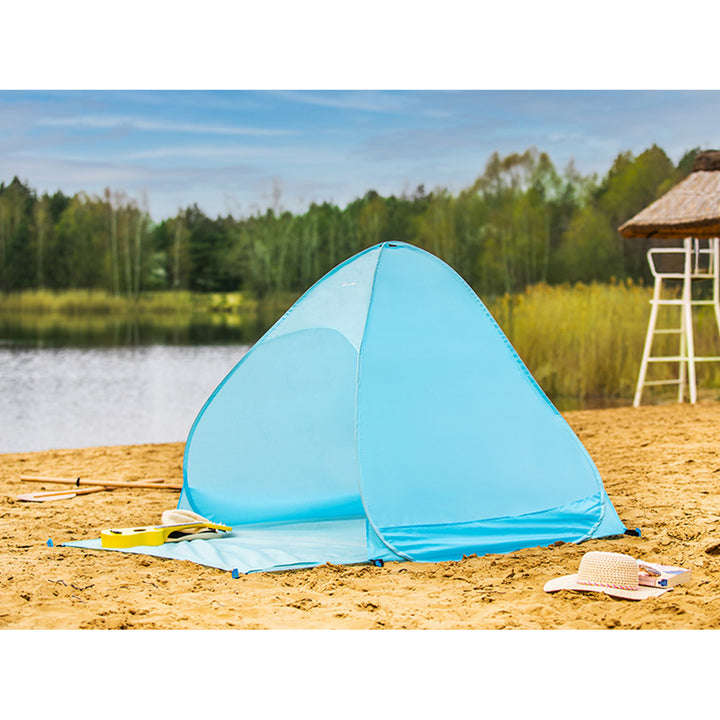 Tenda da spiaggia a montaggio rapido TRACER Blue 160 x 150 x 115 cm