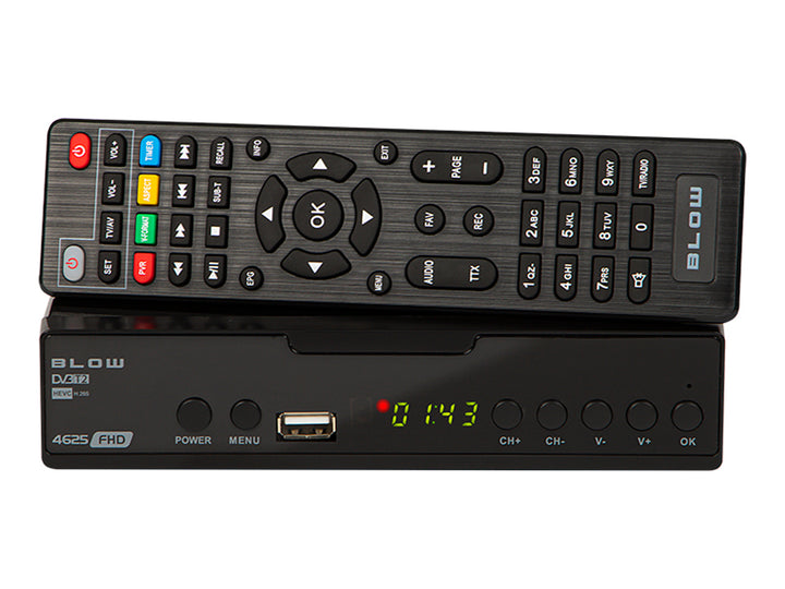 Sintonizzatore DVB-T/T2 4625FHD H.265 Blow ideale per la ricezione del segnale DVB T2