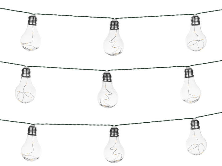 Ghirlanda solare da giardino tracer 50 led 10 lampadine