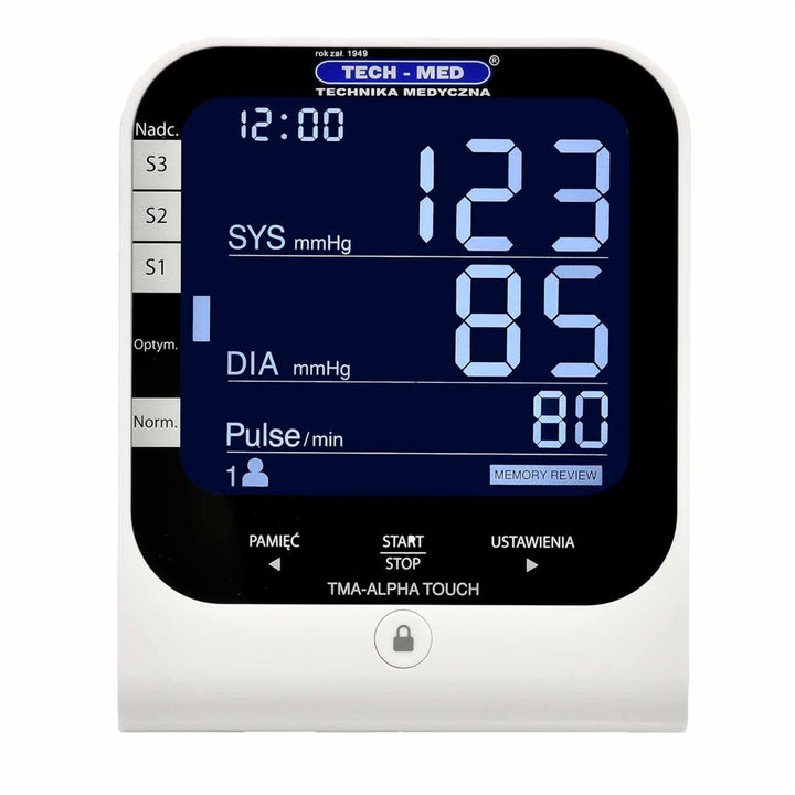 Monitor digitale della pressione sanguigna Misuratore di pressione arteriosa Bracciale universale: 22-42 cm Indice di classificazione dei risultati secondo l'OMS