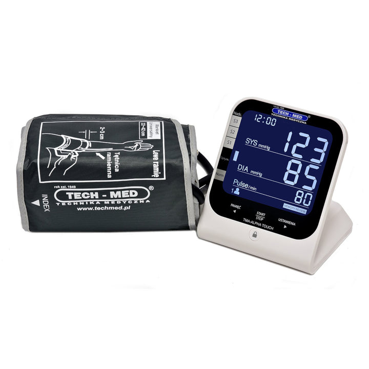 Monitor digitale della pressione sanguigna Misuratore di pressione arteriosa Bracciale universale: 22-42 cm Indice di classificazione dei risultati secondo l'OMS