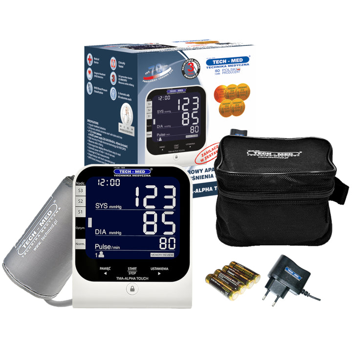 Monitor digitale della pressione sanguigna Misuratore di pressione arteriosa Bracciale universale: 22-42 cm Indice di classificazione dei risultati secondo l'OMS