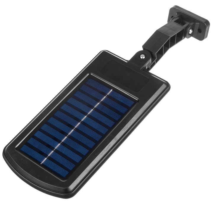 Maclean MCE446 Lampione solare con sensore di movimento e crepuscolare IP54 4W 400 Lumen 6500K Lampada solare telecomandata Lampada da parete per esterni Illuminazione esterna Lanterna stradale 3 modalità di illuminazione