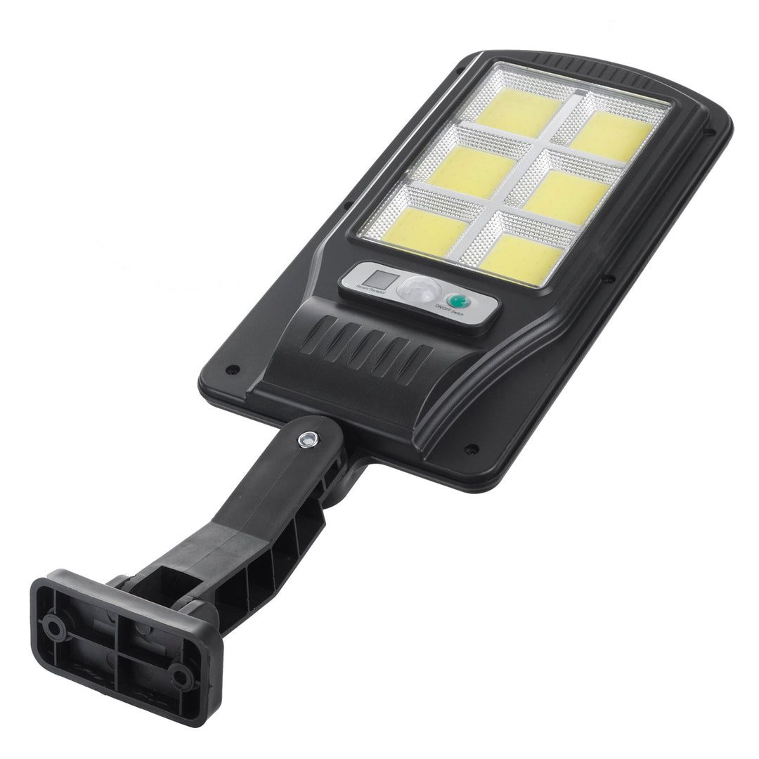 Maclean MCE446 Lampione solare con sensore di movimento e crepuscolare IP54 4W 400 Lumen 6500K Lampada solare telecomandata Lampada da parete per esterni Illuminazione esterna Lanterna stradale 3 modalità di illuminazione