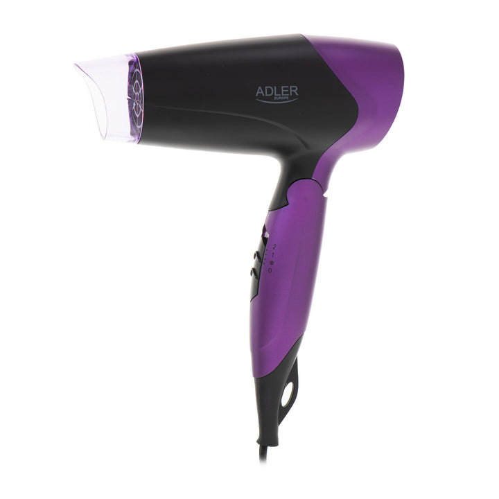 Asciugacapelli 1600W con manico pieghevole e concentratore d'aria Adler AD 2260