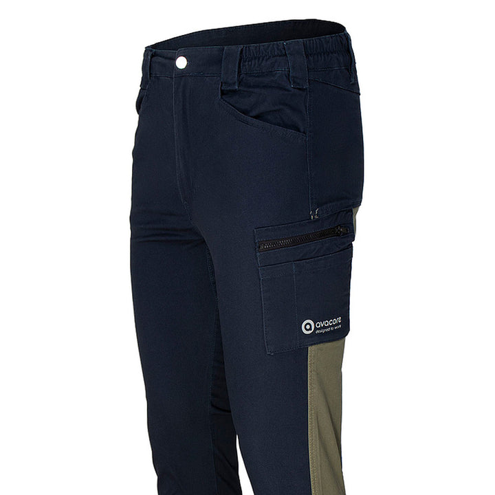 Pantaloni in vita TUBBOS in blu navy/oliva, taglia 56