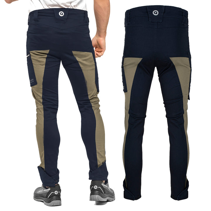 Pantaloni in vita TUBBOS in blu navy/oliva, taglia 62