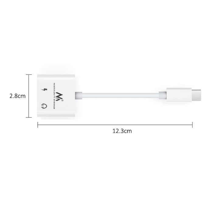 Maclean, MCTV-848 Adattatore USB Tipo-C - mini jack da 3,5 mm con Power Delivery (PD) 30W