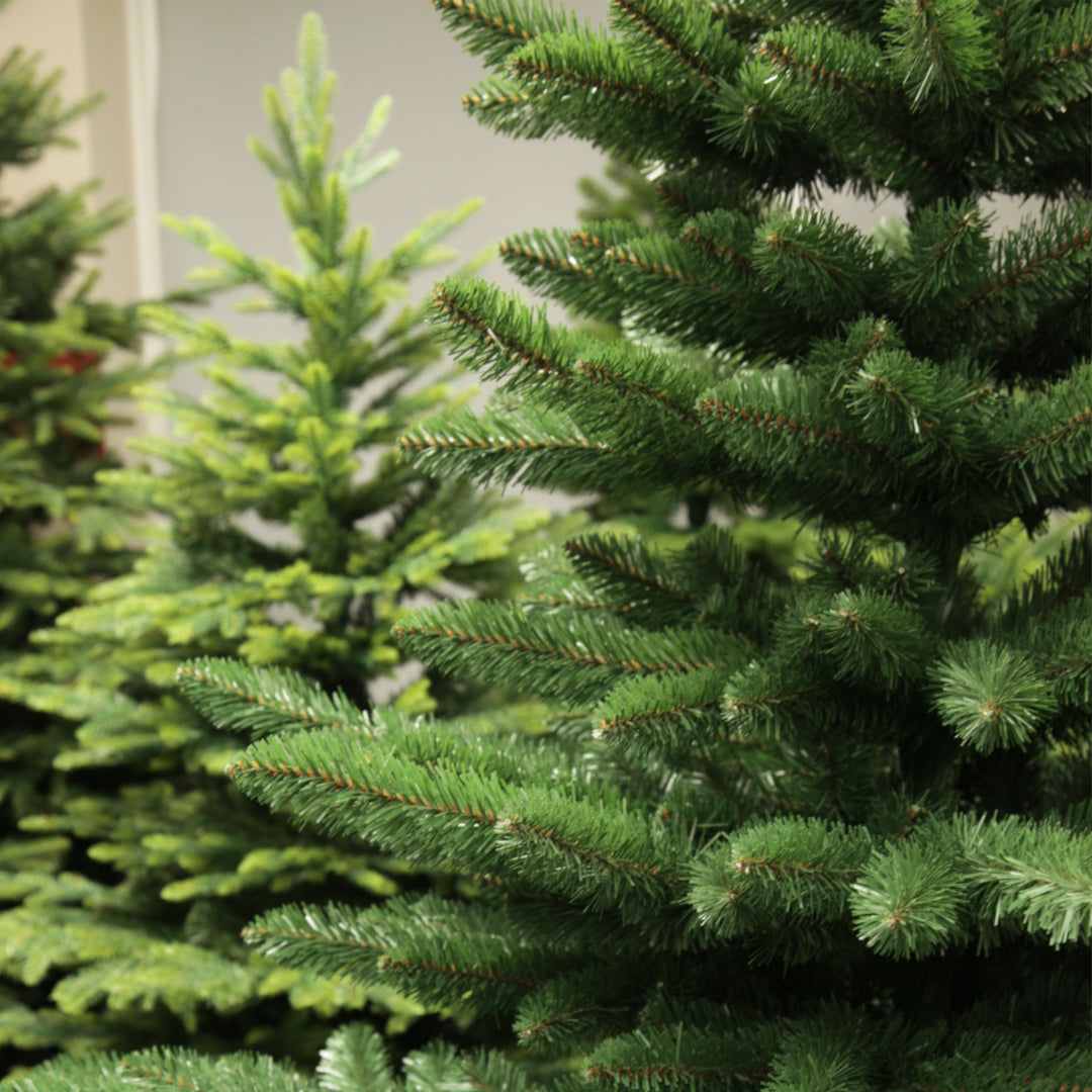 Albero di Natale artificiale di alta qualità. Abete spagnolo Altezza 220/190/150 cm