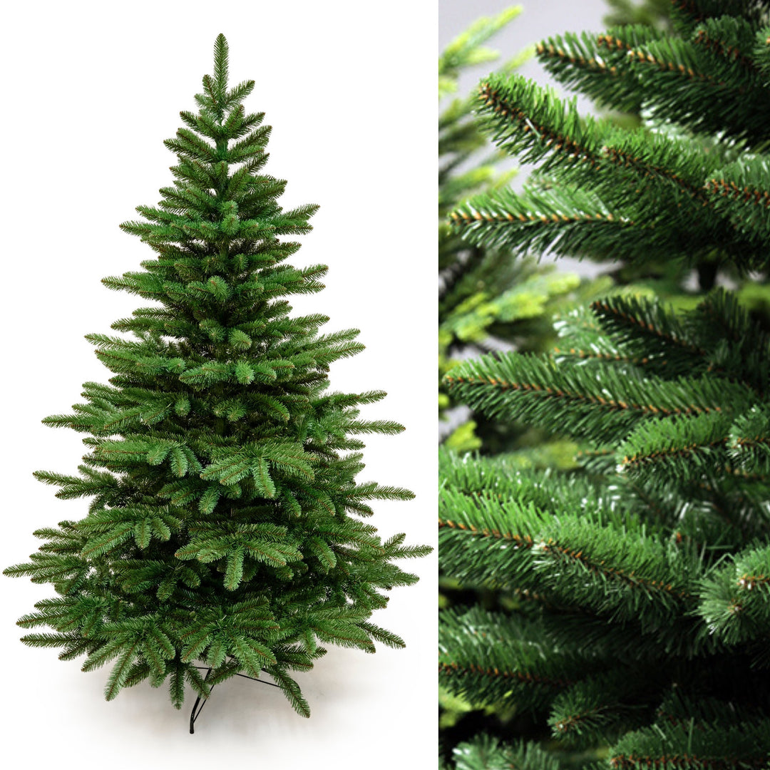 Albero di Natale artificiale di alta qualità. Abete spagnolo 150 cm cun Supporto