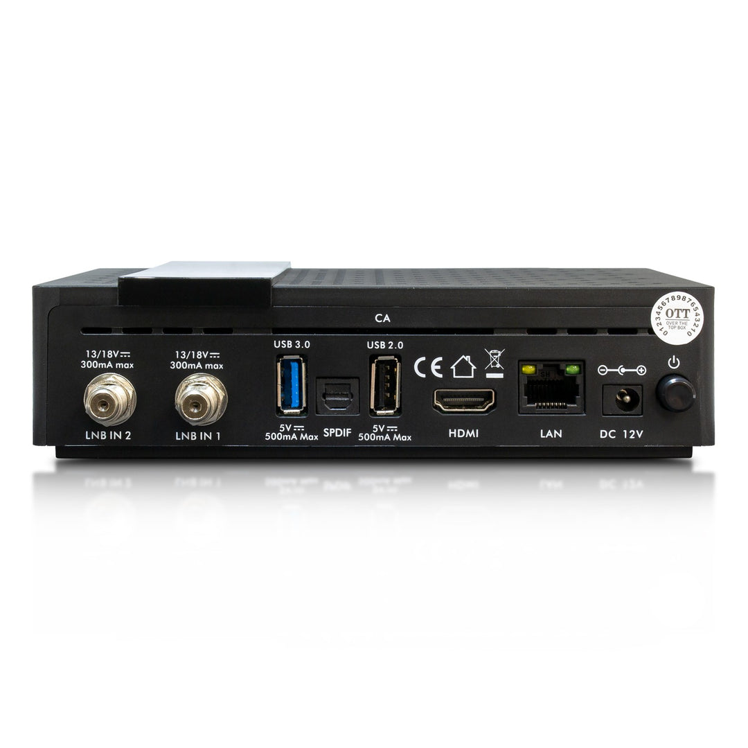 Ricevitore AB IPBox TWO (2x tuner DVB-S2X) 4K UHD Android