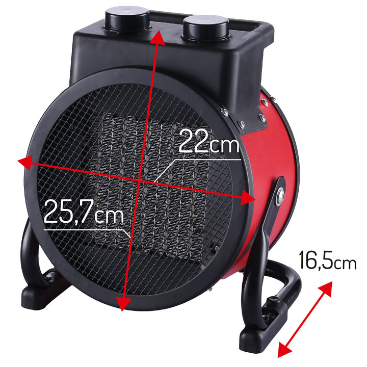 Camry CR 7743 Riscaldatore ceramico 2400W, regolazione dell'angolo di soffiaggio verticale Modalità Ventilatore