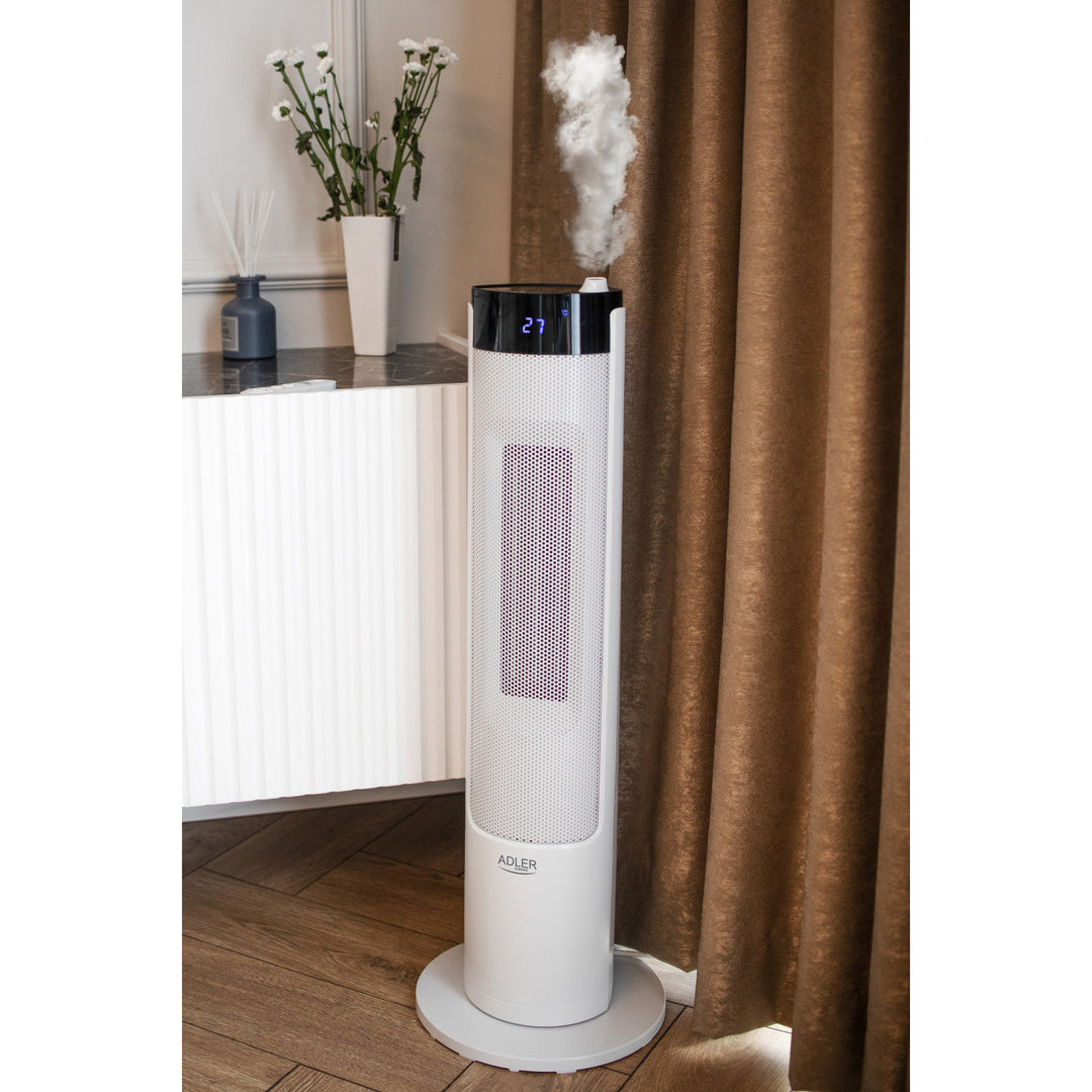 Adler AD 7730 Riscaldatore a colonna LCD con umidificatore Termostato Telecomando