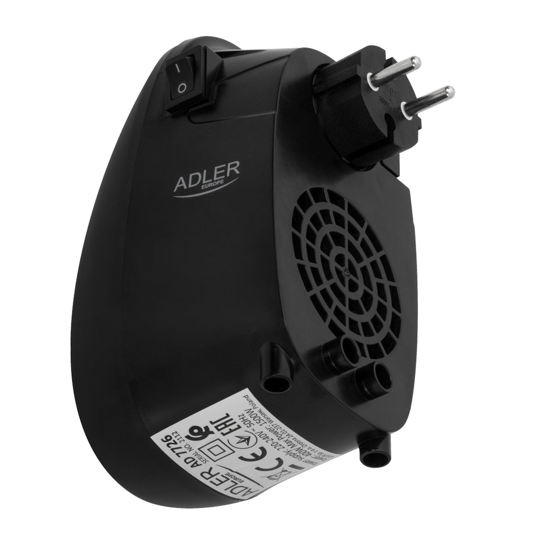 Termoventilatore Adler AD 7726 Easy Heater  con display LED 1500W fino a 32 m2 Timer