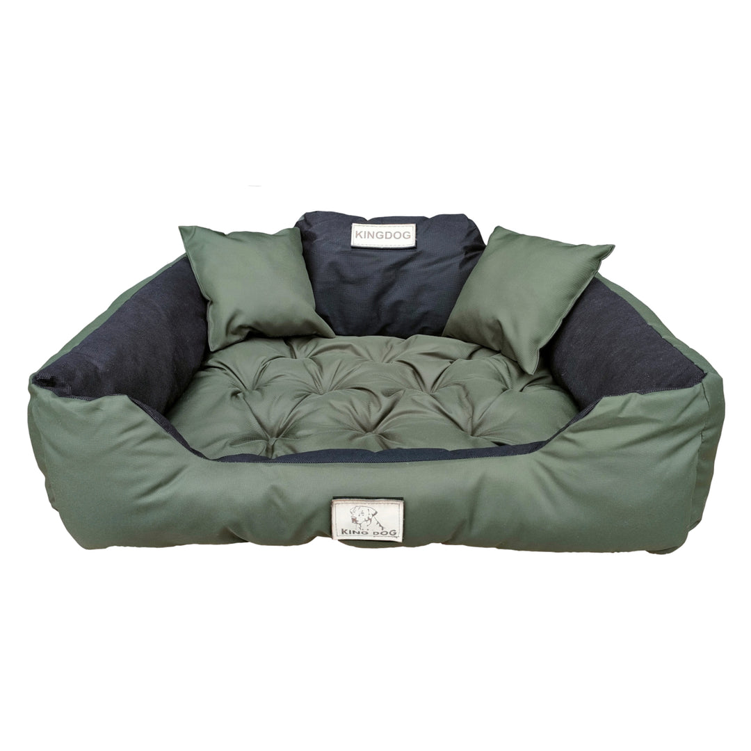 Letto grande per cani e gatti Cuccia  75 x 65 verde - Kingdog taglia M