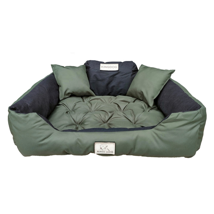 Letto grande per cani e gatti Cuccia  75 x 65 verde - Kingdog taglia M
