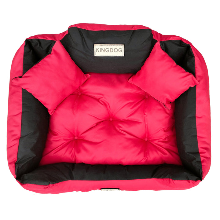Letto grande per cani e gatti Cuccia 75 x 65 rosso - Kingdog taglia M