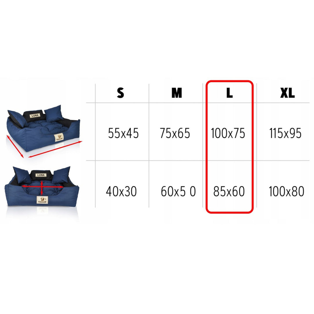 Letto per cani e gatti Cuccia100 x 75 Grigio chiaro - Kingdog taglia L