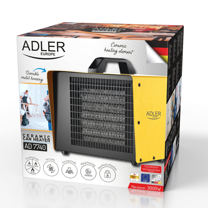 Adler AD 7740 3000W   Riscaldatore in ceramica con termostato