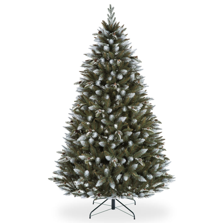 Albero di Natale in PVC Premium Abete innevato con rami in PE 250 cm