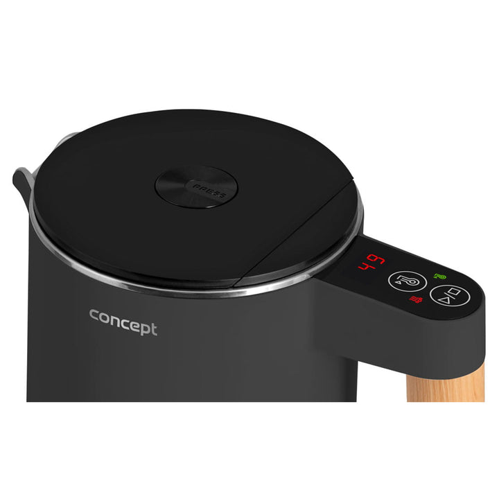 Concept RK3302 Bollitore elettrico 1,5L con Controllo della temperatura Superficie Cool Touch antracite