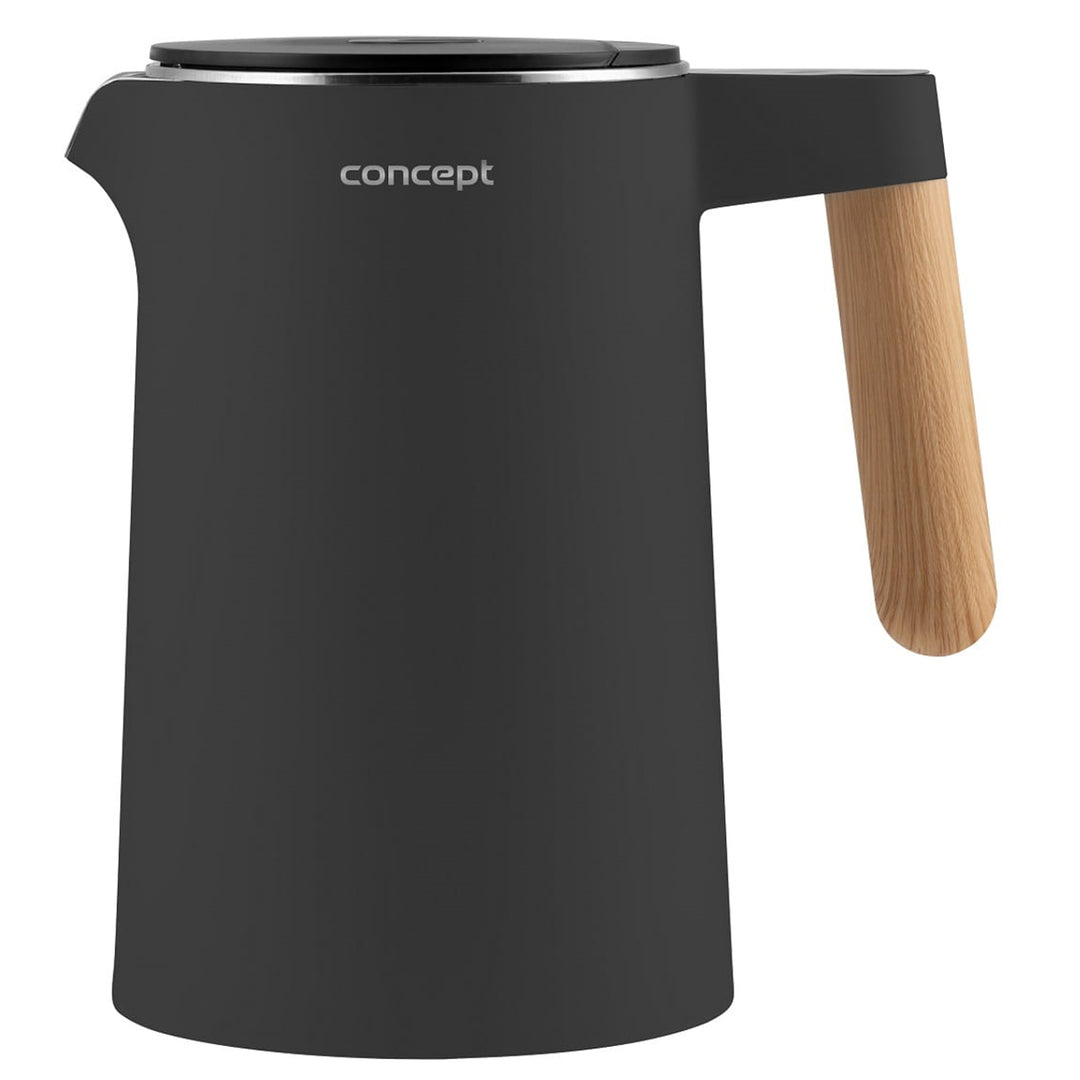 Concept RK3302 Bollitore elettrico 1,5L con Controllo della temperatura Superficie Cool Touch antracite