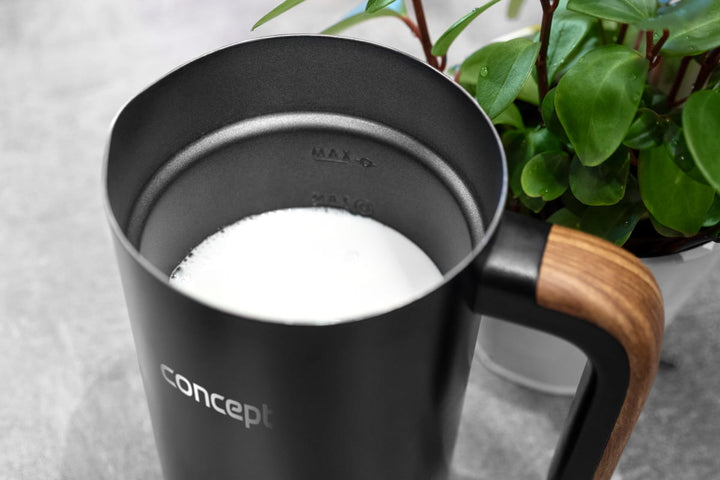 Concept NM4101 Montalatte NM4101, ideale per Latte, Cappuccino, Frappe, Cioccolata calda, 500W, acciaio inox
