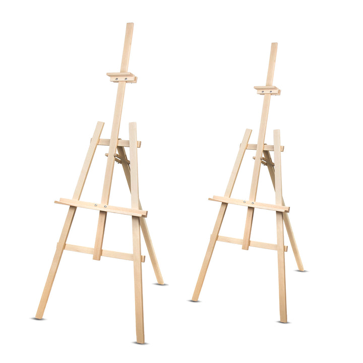 Woodok Set di due cavalletti da 150 cm in legno di faggio