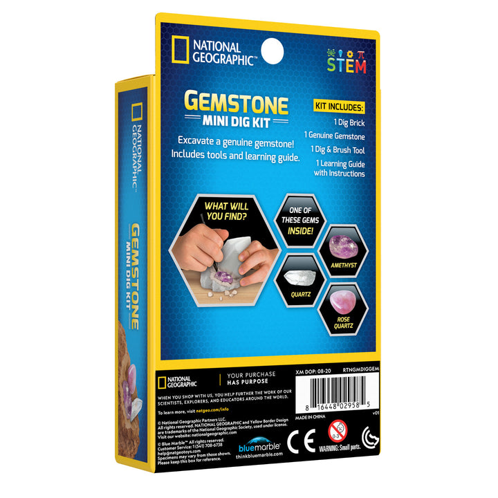National Geographic - Set di gemme da scavare (Impulse Mini Dig Gem)