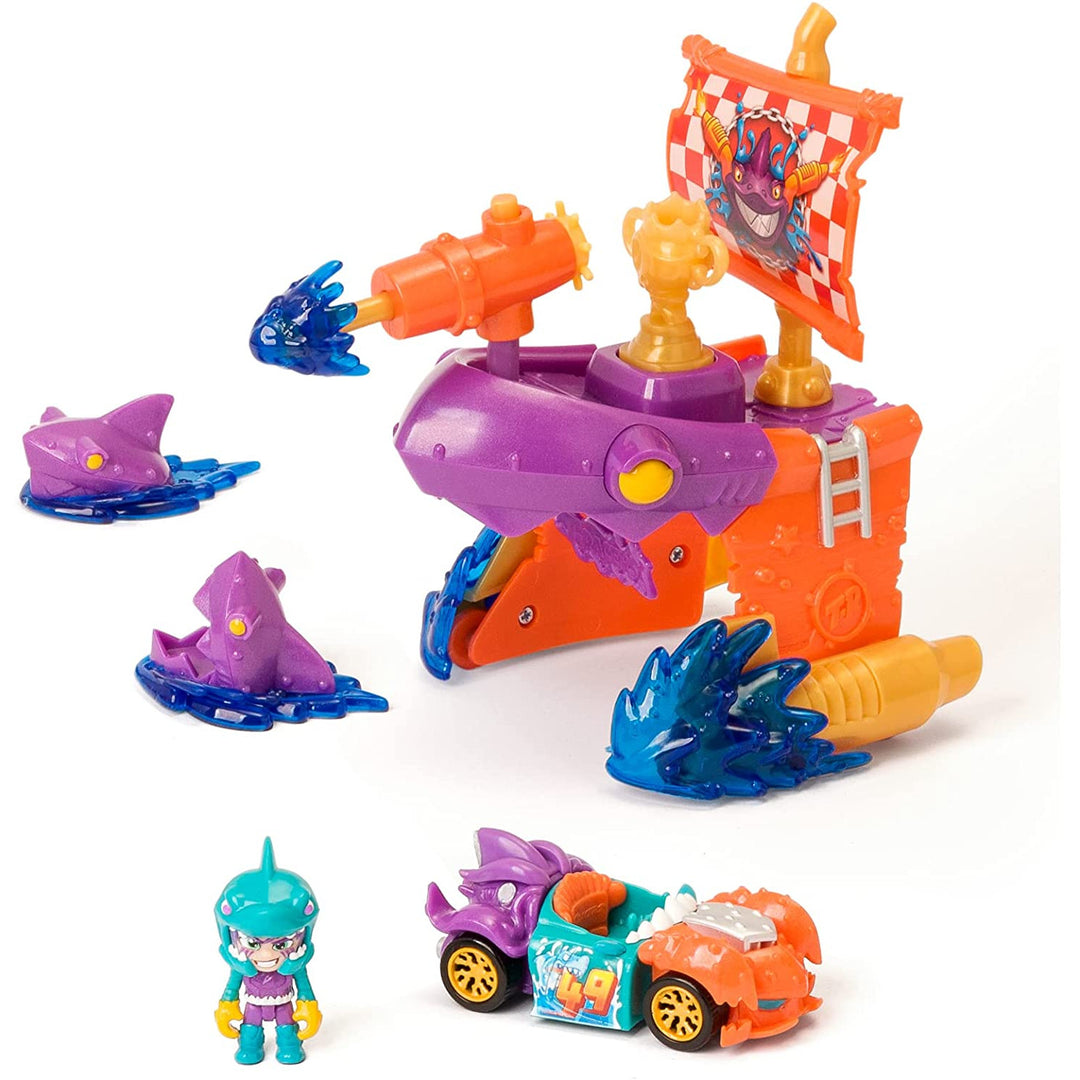 Veicolo esclusivo del Playset Squalo Pirata T-Racers
