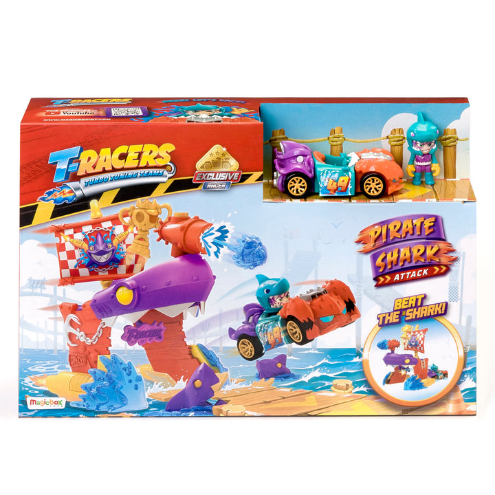 Veicolo esclusivo del Playset Squalo Pirata T-Racers