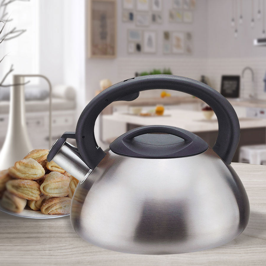 Bollitore d'acqua con coperchio e fischio 3L  in acciaio inox di alta qualità  Bollitore per stufa a induzione