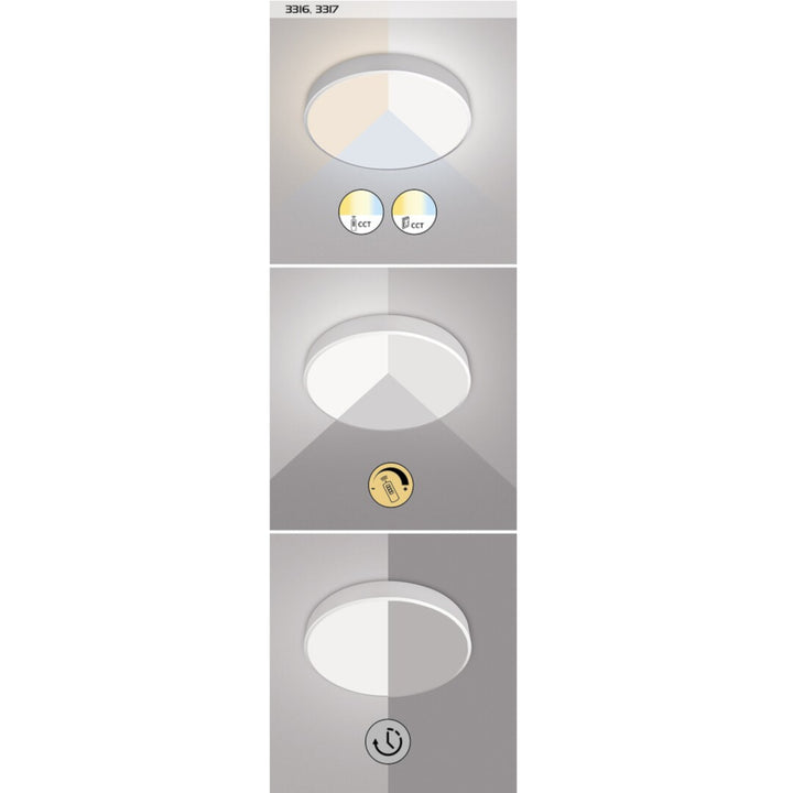 Lampada da soffitto Tesia, ind. Ceil.LED 60W, argento,Diametri 60cm - plafoniera da soffitto