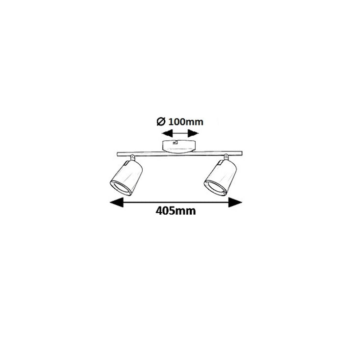 LampadaSolange spot, LED 12W, bianco - lampada da soffitto bianca