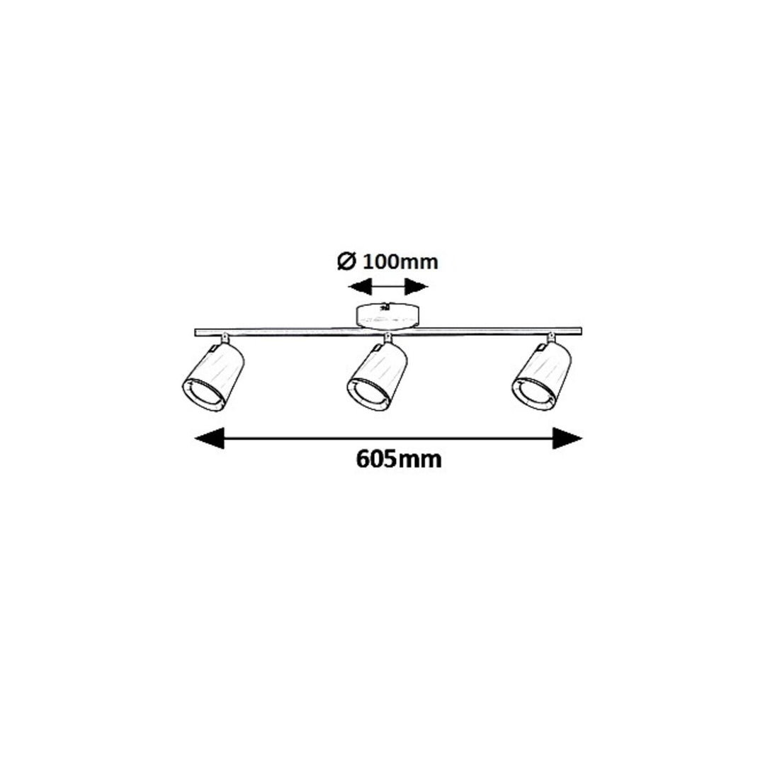 Lampada  Solange, spot, LED 18W, bianco - lampada da soffitto bianca