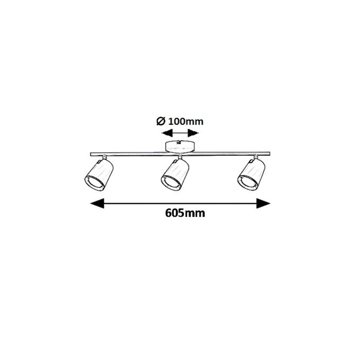 Lampada  Solange, spot, LED 18W, bianco - lampada da soffitto bianca