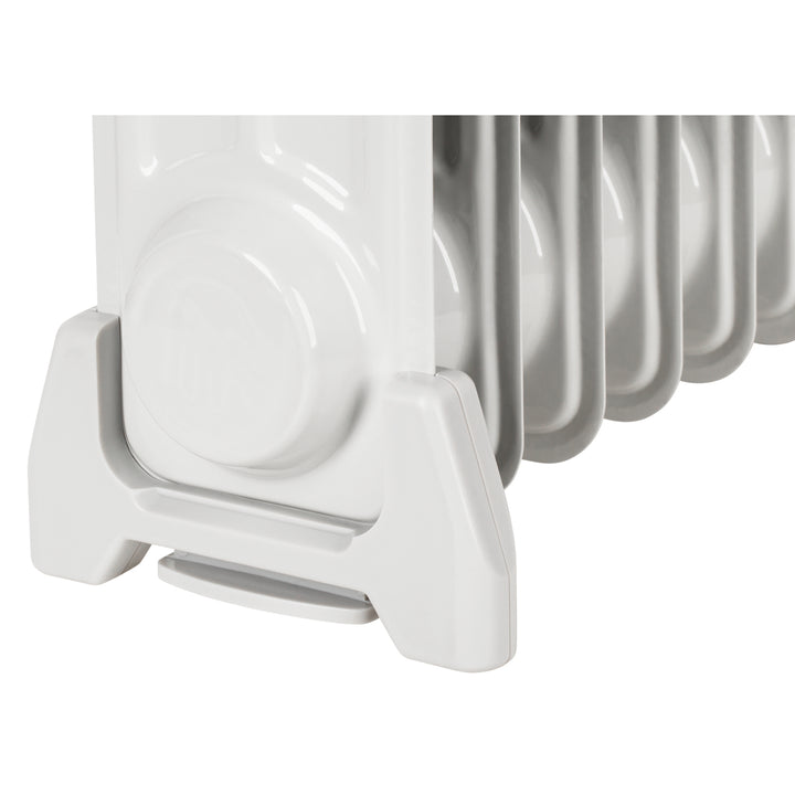 TSA8035 Riscaldatore elettrico ad olio 800 W (7 alette), Radiatore con termostato, 3 stadi di potenza, bianco