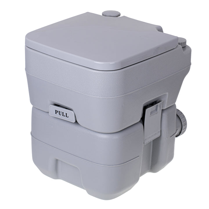 Camry CR 1035 Toilette portatile da 20 litri con serbatoio dell'acqua di risciacquo da 13 litri Toilette da campeggio  Valvola di scarico