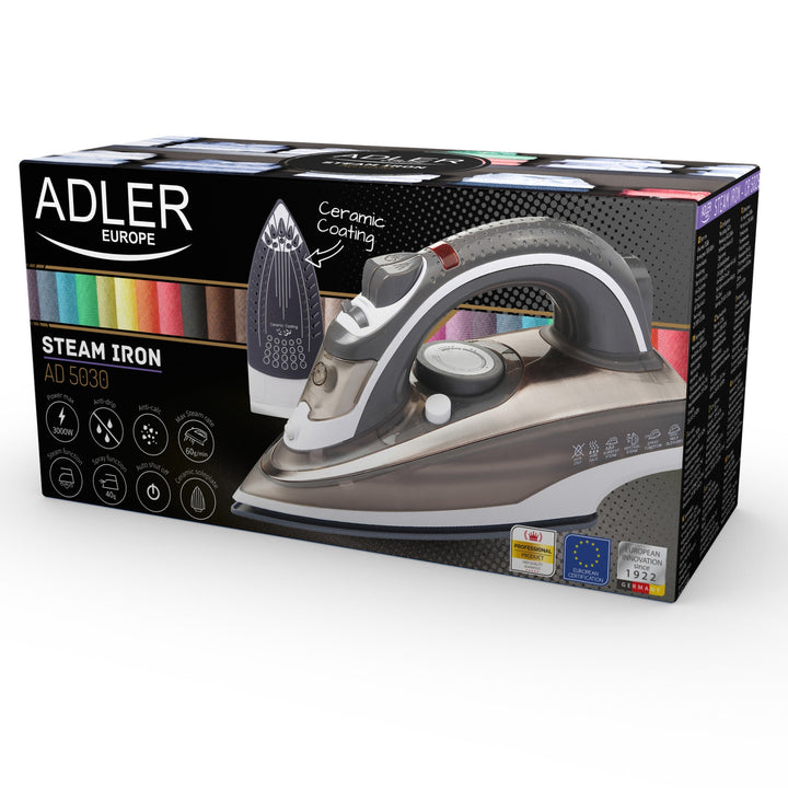 Adler AD 5030 Ferro da stiro in ceramica autopulente 3000 W