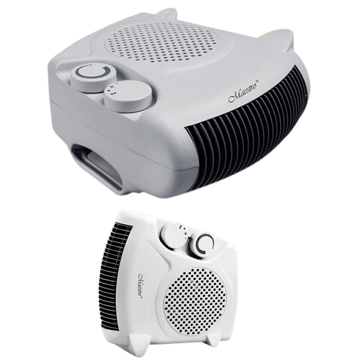 Maestro MR-921 Termoventilatore elettrico 2000W 3modalità di funzionamento Ventola calda e fredda  Grigio