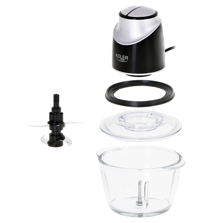 Tritatutto con ciotola in vetro Adler AD 4082 300W lame in acciaio inox