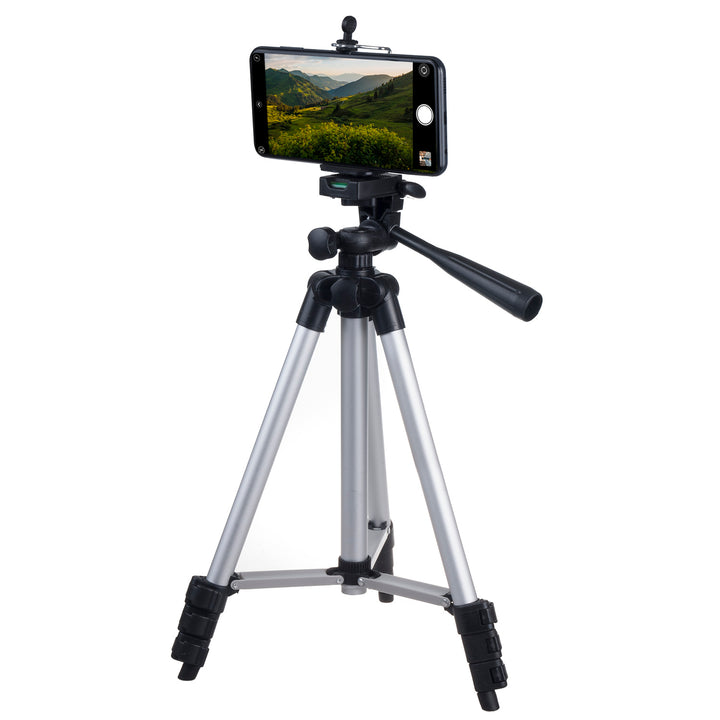 Maclean MC-164 Treppiede universale 1/4" , per fotocamere, videocamere, smartphone, luci anulari max. 1050 mm, max. 2 kg, MC-164