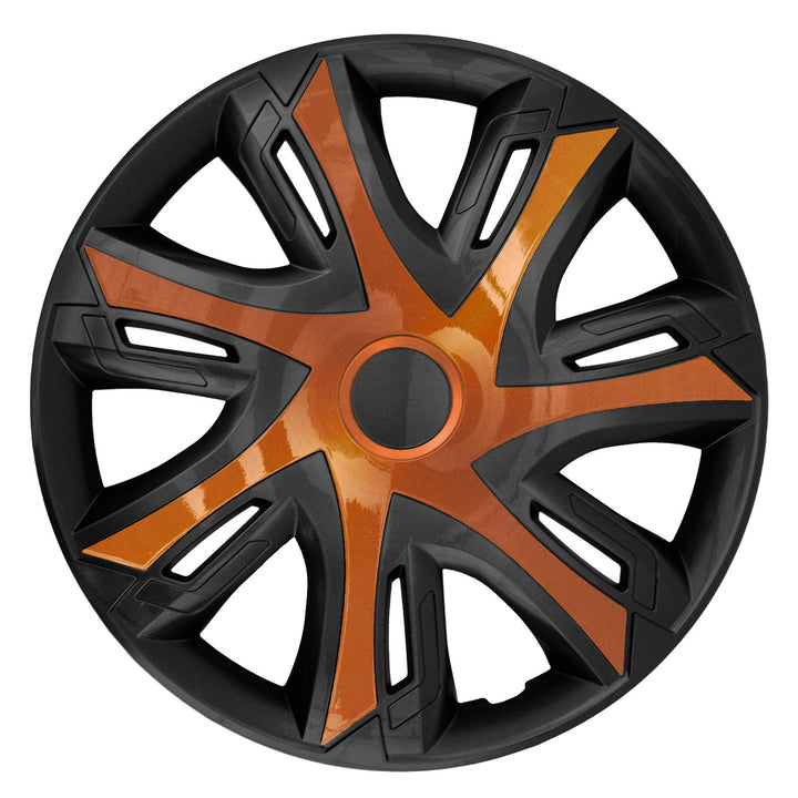 NRM N-Power 16'' bicolore rame/nero Coprimozzi universali Set di 4 pezzi