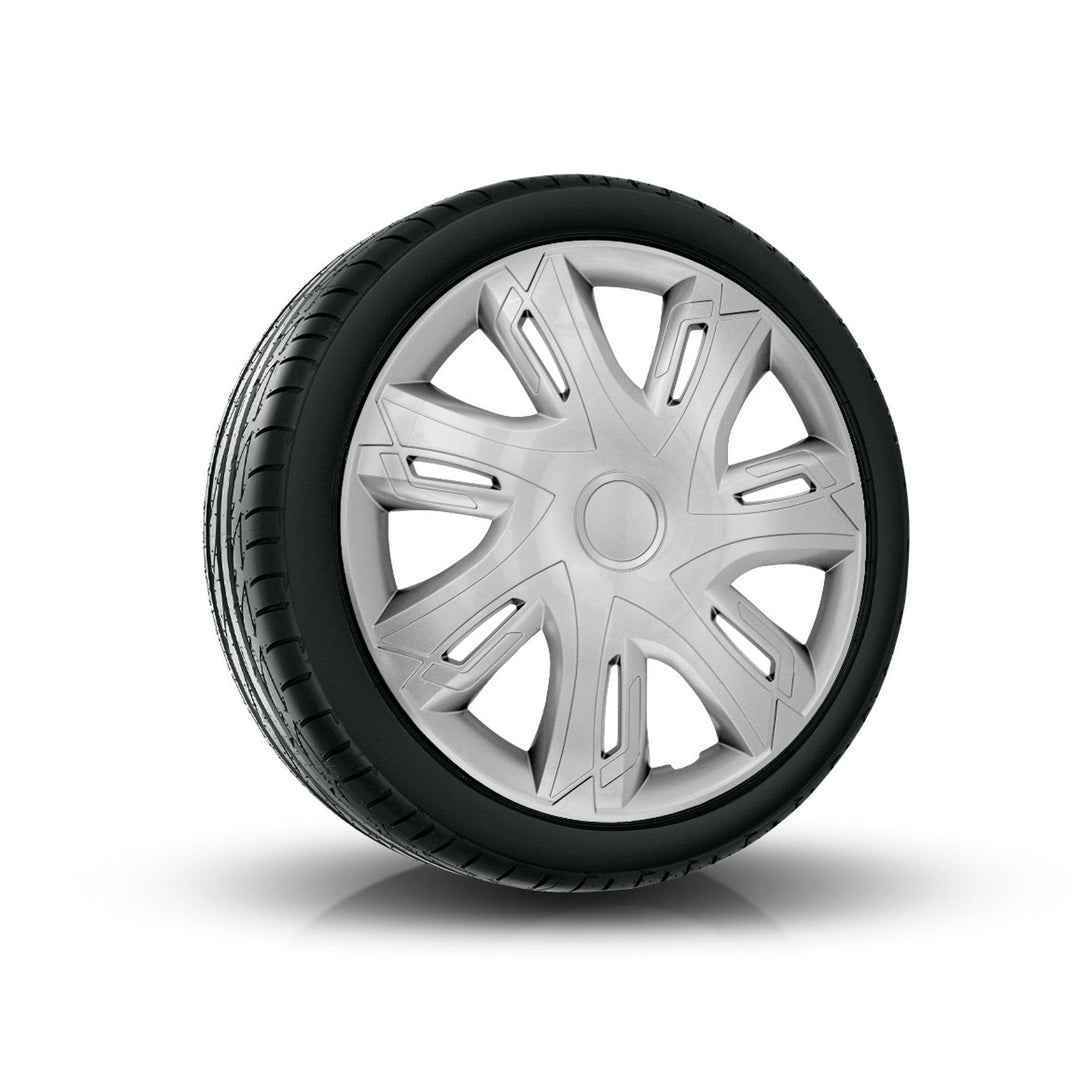 NRM N-Power Copricerchi universali argento 14" Coprimozzi per cerchi in acciaio Set di 4