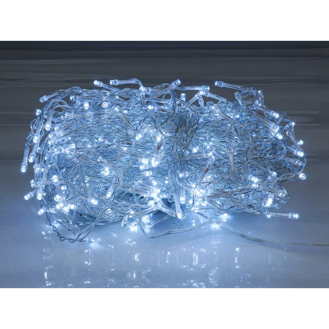 Ghirlanda luminosa ML50Z 100 ghiaccioli 500 Led 15m bianco freddo IP44