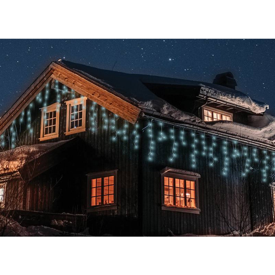 Ghirlanda luminosa ML50Z 100 ghiaccioli 500 Led 15m bianco freddo IP44