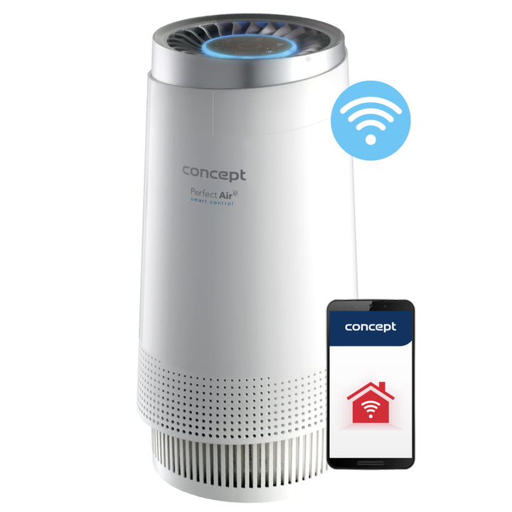 Concept CA1010 Purificatore d'aria, Perfect Air Smart 3 livelli di filtrazione Filtro a carbone e HEPA Ionizzatore