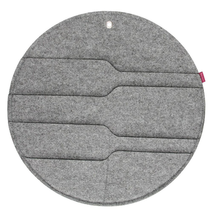 Organizzatore da parete rotondo  con tasche grigio XL - 45 cm