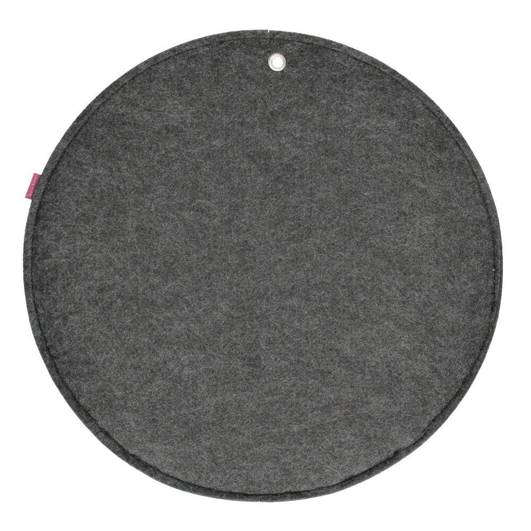 Organizzatore da parete rotondo con tasche antracite XL - 45 cm