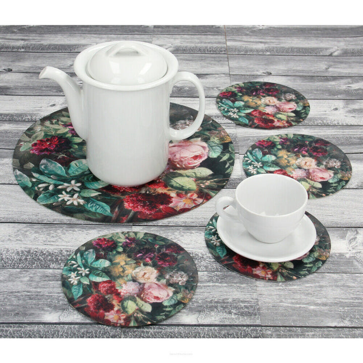 Set di tovagliette rotonde in feltro 1 + 4 - BUNCH